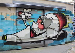 Graffiti Wall in Hamburg - Photo by WORLDSTREETART - joint, hamburg, worldstreetart (2014)