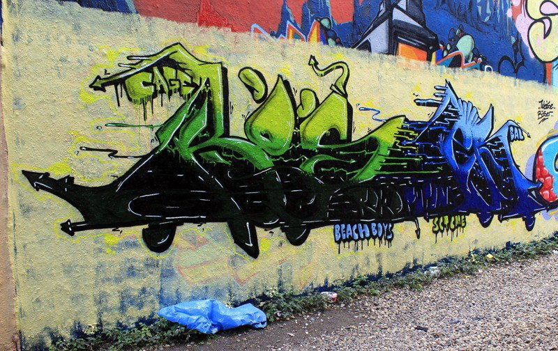 Graffiti Wall in Köln braunsfeld - Photo by WORLDSTREETART - böser, böse, sct (2015)