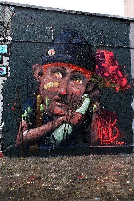 Graffiti Wall in Alte feuerwache köln - Photo by WORLDSTREETART - mrwoodland, whatsart (2015)