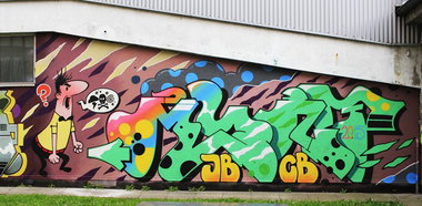 Graffiti Wall in Hamburg - Photo by WORLDSTREETART (2015)