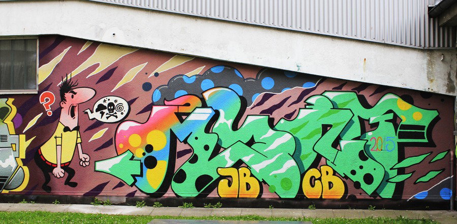 Graffiti Wall in Hamburg - Photo by WORLDSTREETART (2015)