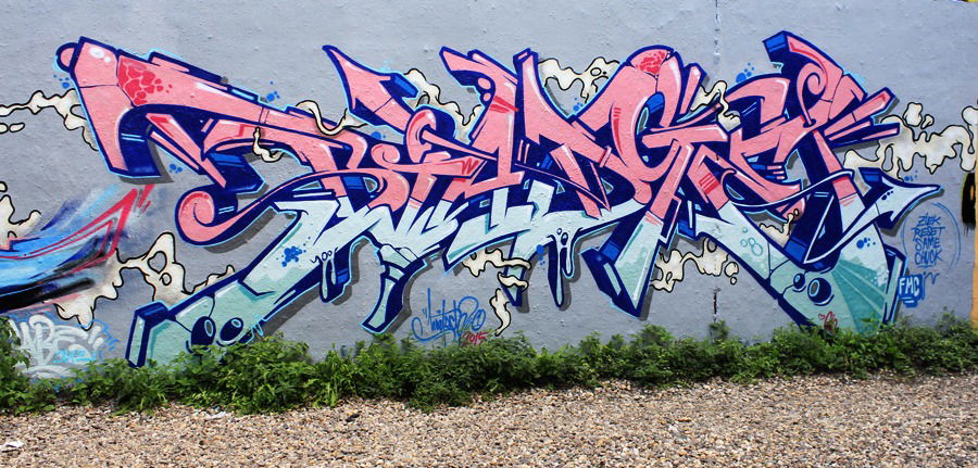 Graffiti Wall in Braunsfeld - Photo by WORLDSTREETART - biatsch, biatchone, braunsfeld (2015)