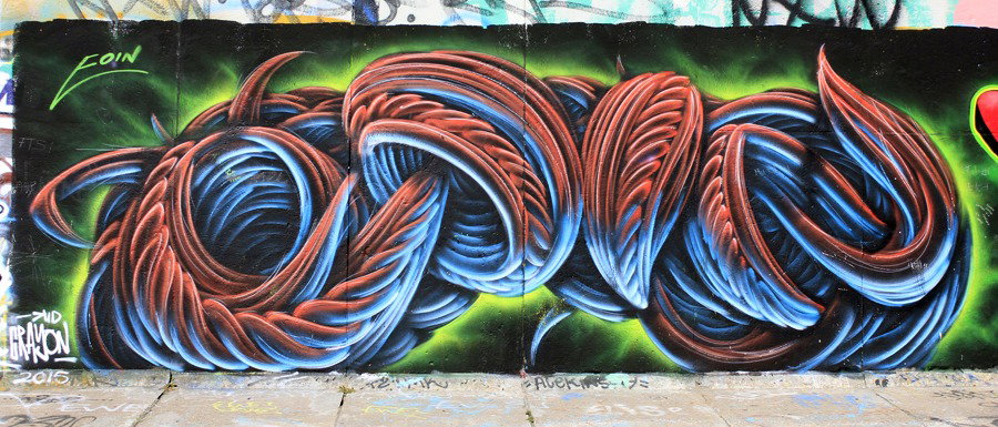 Graffiti Wall in Berlin - Photo by WORLDSTREETART (2015)