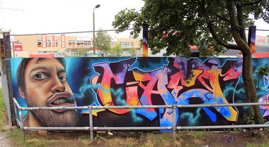 Graffiti Wall in Berlin - Photo by WORLDSTREETART (2015)