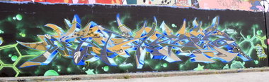Graffiti Wall in Hamburg - Photo by WORLDSTREETART (2015)