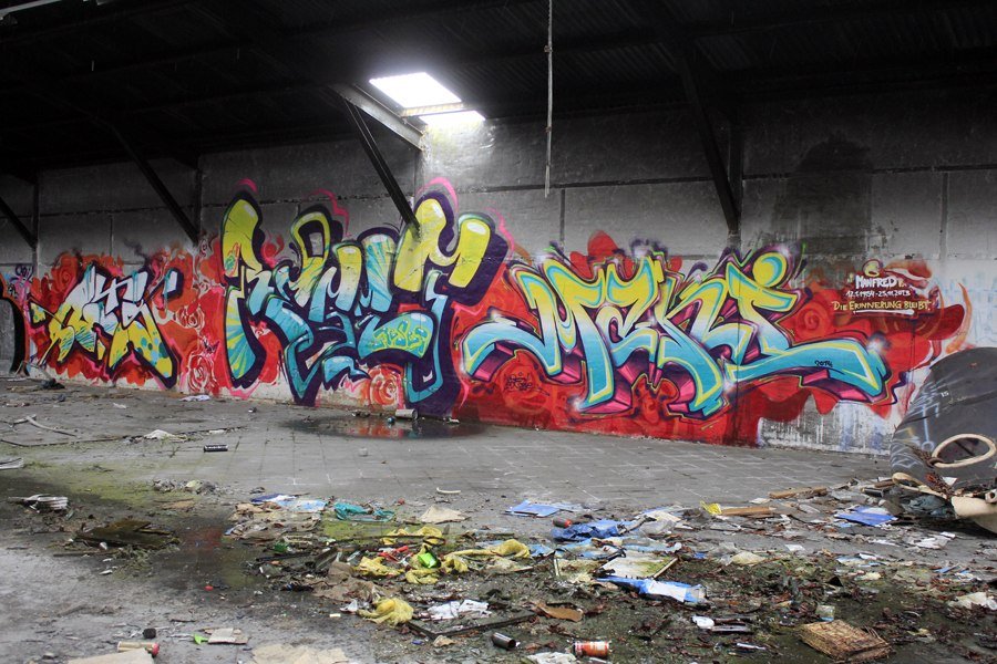 Graffiti Wall in Rhein-Erft-Kreis - Photo by WORLDSTREETART - Reset (2014)