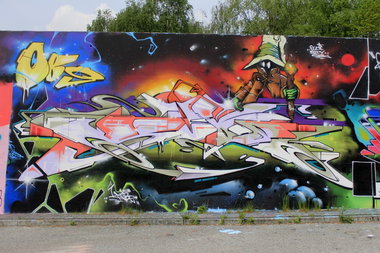 Graffiti Wall in Hamburg - Photo by WORLDSTREETART (2015)