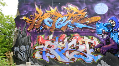 Graffiti Wall in Teufelsberg - Photo by WORLDSTREETART - RenegadesCrew, Renegades (2015)