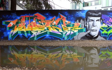 Graffiti Wall in Köln - Photo by WORLDSTREETART - Plaque913, Dater127, blaze (2015)