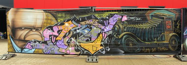 Graffiti Wall in Berlin - Photo by WORLDSTREETART (2015)