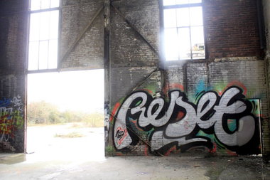 Graffiti Wall in Rhein-Erft-Kreis - Photo by WORLDSTREETART - Reset (2015)