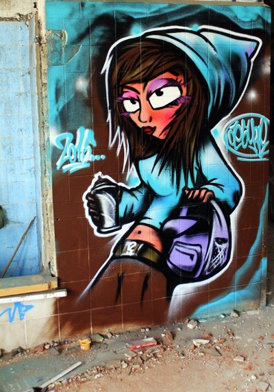 Graffiti Wall in Berlin - Photo by WORLDSTREETART (2015)