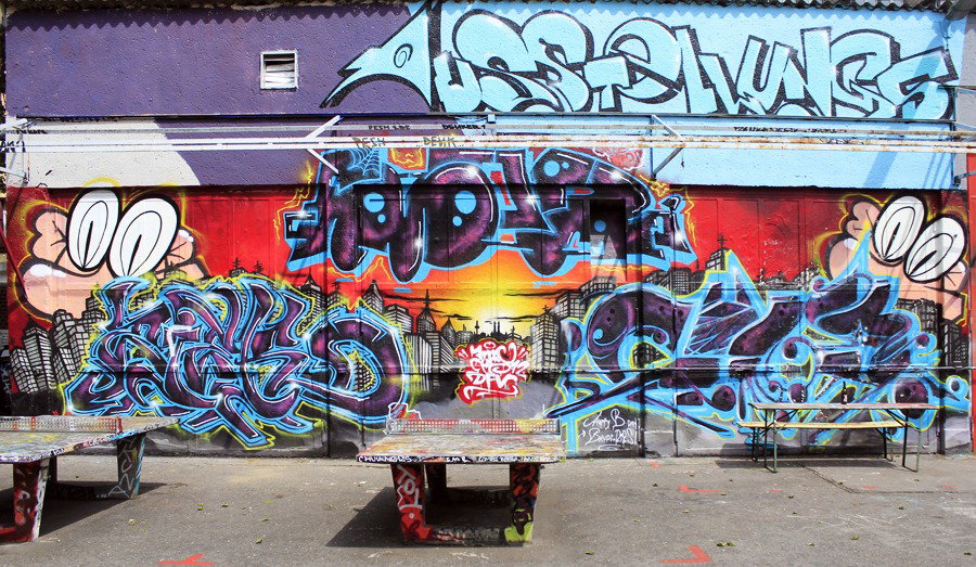 Graffiti Wall in Köln alte feuerwache - Photo by WORLDSTREETART - dfv, fmc (2015)