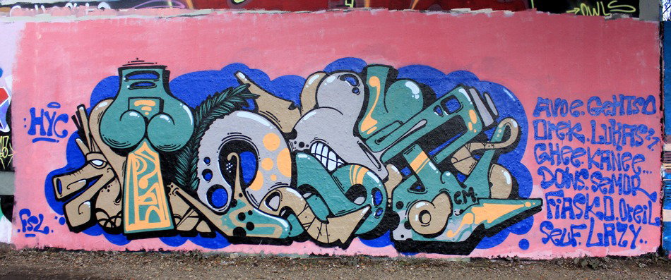 Graffiti Wall in Köln - Photo by WORLDSTREETART - toakie, hall, köln (2015)