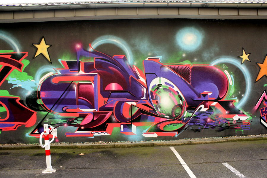 Graffiti Wall in Köln heliosstrasse - Photo by WORLDSTREETART - semor, köln, dedicated (2015)