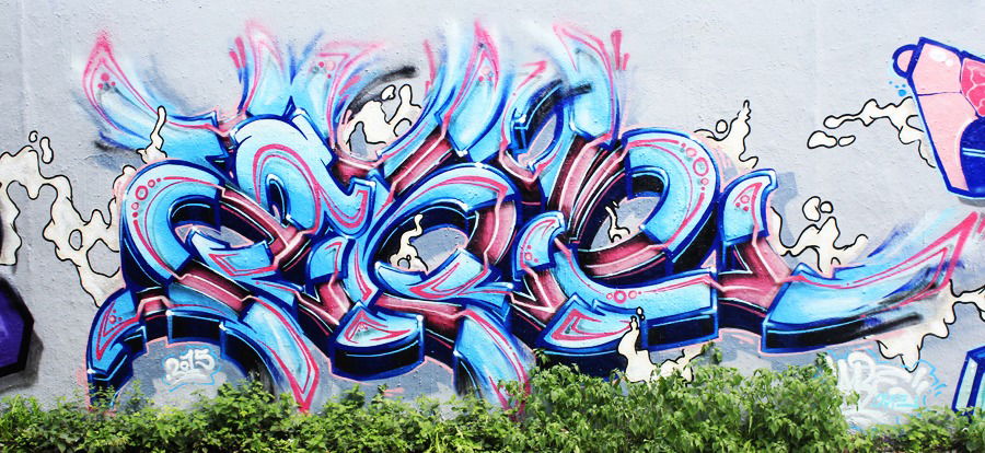 Graffiti Wall in Köln braunsfeld - Photo by WORLDSTREETART - abe (2015)