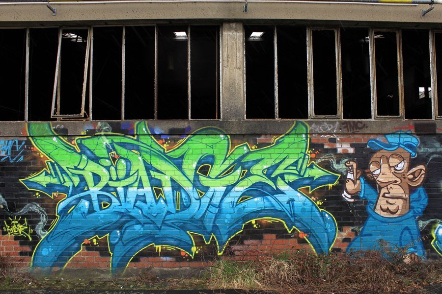 Graffiti Wall in Rhein-Erft-Kreis - Photo by WORLDSTREETART - Biadge (2014)