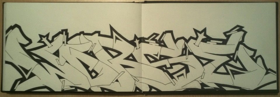 Graffiti Sketch in Flensburg - Photo by WORSE_ONE - worse, flensburg, brs (2012)
