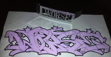 Graffiti Sketch in Flensburg - Photo by WORSE_ONE - worse, brs, namebelt (2011)