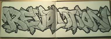 Graffiti Sketch in Flensburg - Photo by WORSE_ONE - worse, brs, revolution (2011)