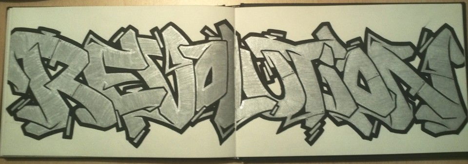 Graffiti Sketch in Flensburg - Photo by WORSE_ONE - worse, brs, revolution (2011)