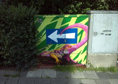 Graffiti Street Art in Flensburg - Photo by WORSE_ONE - stromkasten, straße, flensburg (2011)