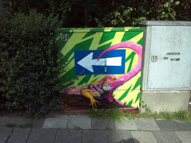 Graffiti Street Art in Flensburg - Photo by WORSE_ONE - stromkasten, straße, flensburg (2011)