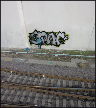 Graffiti Bombing - Photo by WRAG