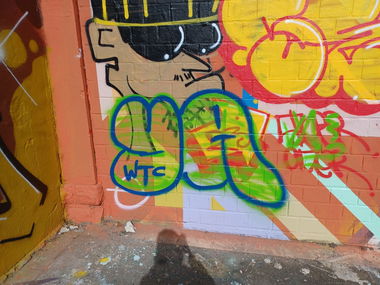 Graffiti Wall in Luxembourg - Photo by WTCrew - YA, WTC (2023)