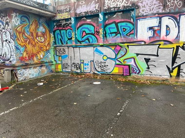 Graffiti Wall in Luxembourg - Photo by WTCrew - YA, WTC (2023)