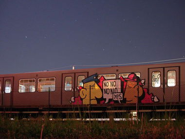 Graffiti Train in Austria - Photo by WWA022 - !!