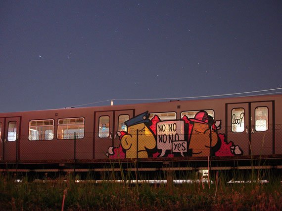 Graffiti Train in Austria - Photo by WWA022 - !!
