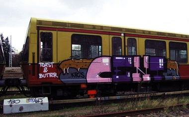 Graffiti Train in Niederdorla - Photo by WWA022