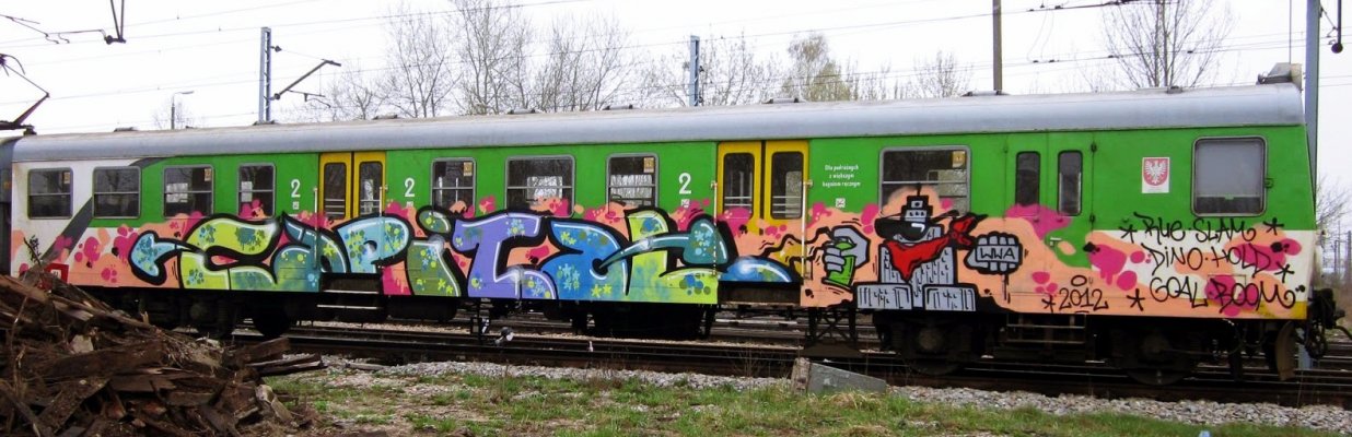 Graffiti Train in Warsaw - Photo by WWA022