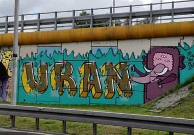 Graffiti Wall in Warsaw - Photo by WWA022 - uran