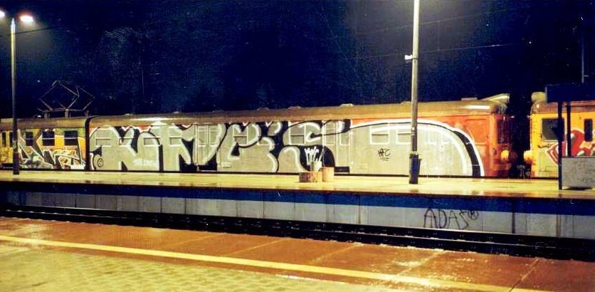 Graffiti Train in Warsaw - Photo by WWA022