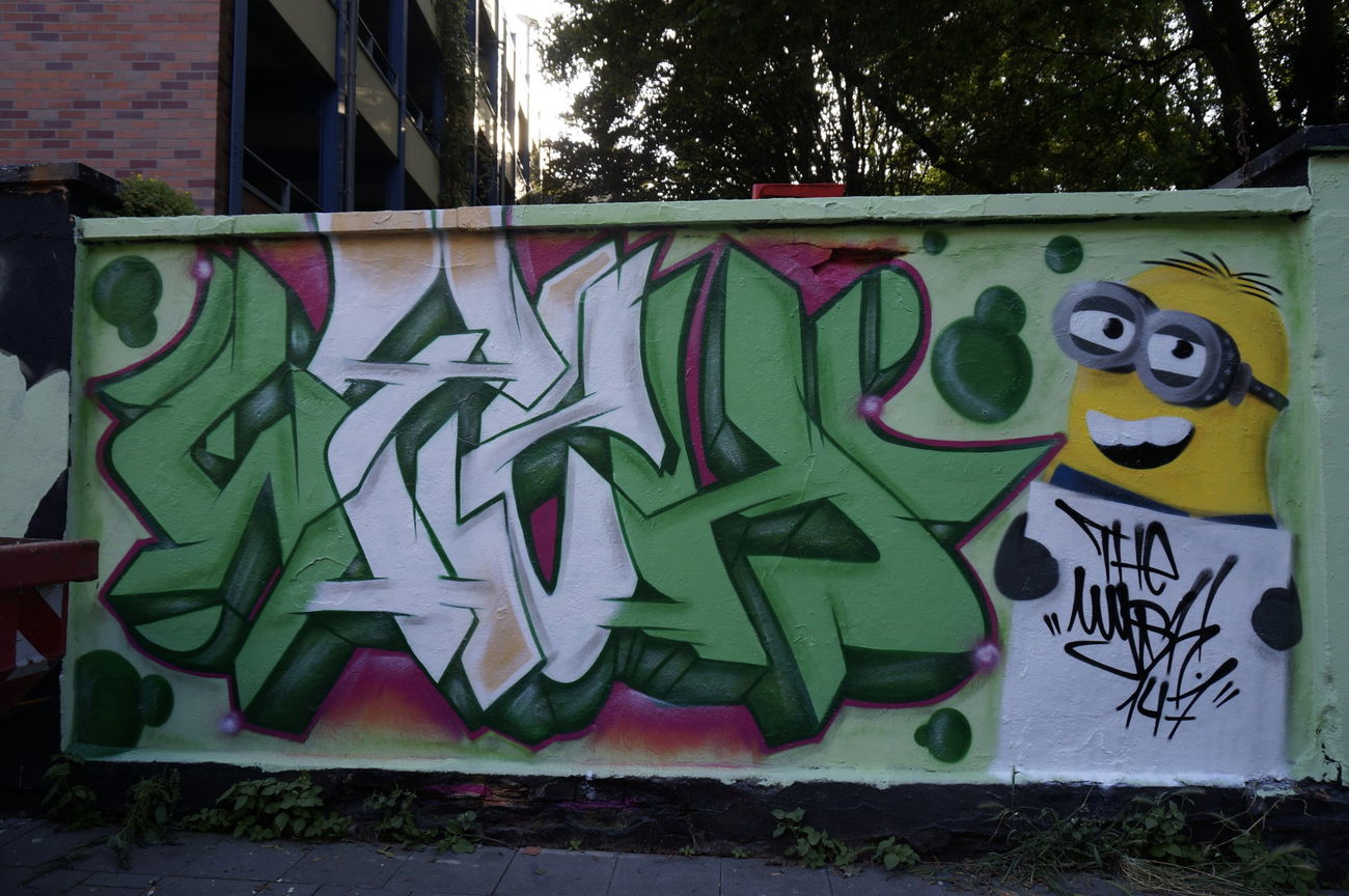 Graffiti Wall in Unna - Photo by WYSH - wysh, graffiti, Green (2014)