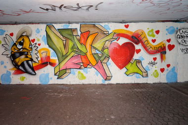 Graffiti Wall - Photo by WYSH (2013)