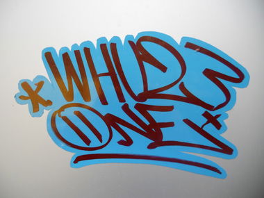 Graffiti Artwork in Bergen - Photo by Waddap1 - Whuz, One, sticker