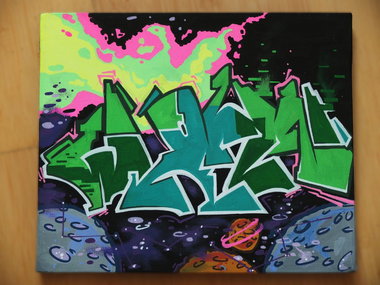 Graffiti in Berlin - Photo by Wahn - Wahn, Canvas