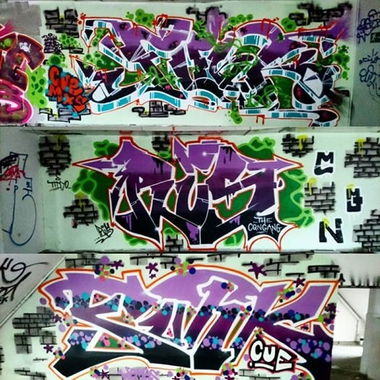 Graffiti Wall in Hannover - Photo by Warichnicht - funk, plus, srek (2016)