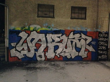 Graffiti Bombing in München - Photo by Warum - Warum (2015)