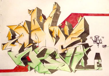 Graffiti Sketch - Photo by Wase1