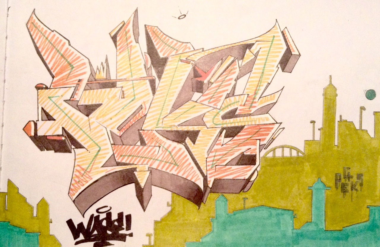 Graffiti Sketch - Photo by Wase1