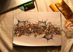 Graffiti Sketch - Photo by WasteOne - WasteOne