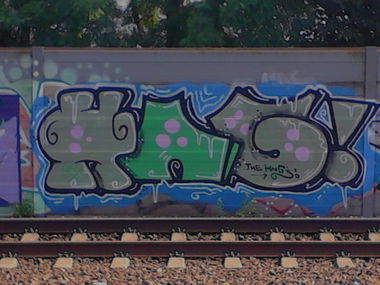 Graffiti Bombing in Hannover - Photo by Waterapple