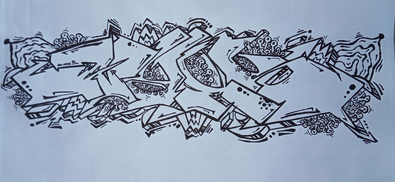 Graffiti Sketch - Photo by Waxso - Waxs