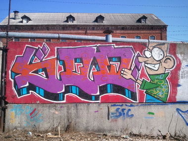 Graffiti Bombing in Kostroma - Photo by Wayer - sow, crew, old (2012)