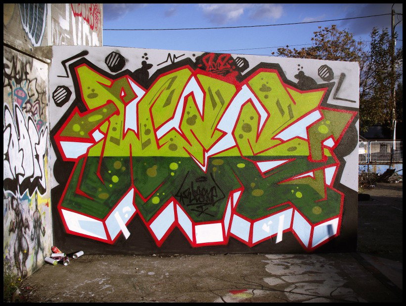 Graffiti Wall in France - Photo by Wesone (2K12)