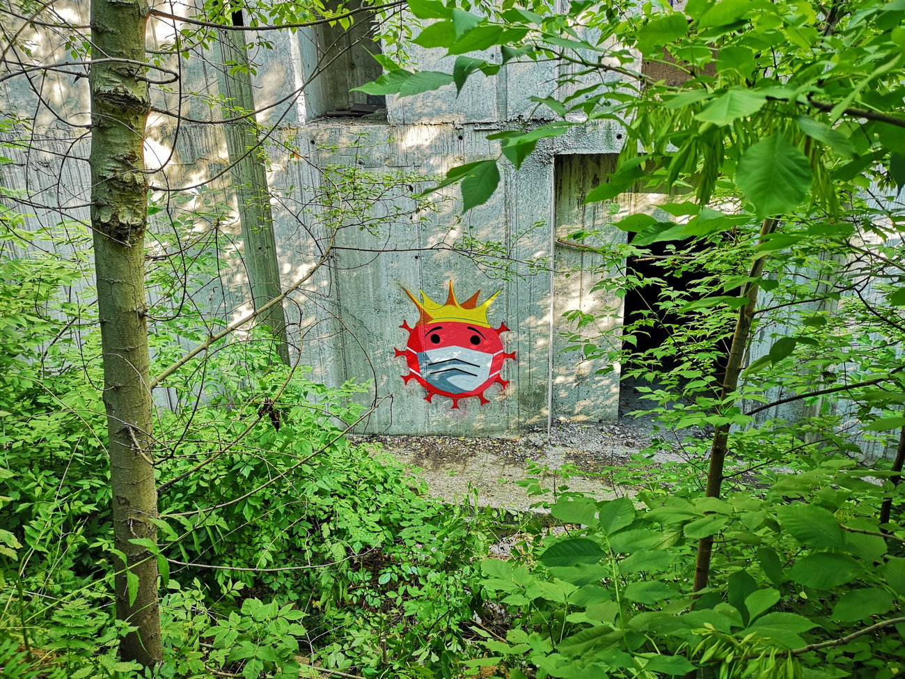 Graffiti Wall - Photo by West - Coronavirus (2020)
